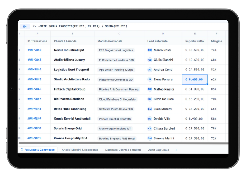 Software su Misura & Gestionali - Mockup Tablet iPad